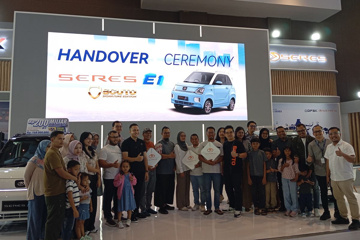 DFSK, Seres, Seres E1, PEVS 2025, Seres E1 Scuto Signature Edition, mobil listrik, kendaraan listrik, SERES E1 Scuto Signature Edition, Sokonindo Serahkan Seres E1 Scuto Signature Edition