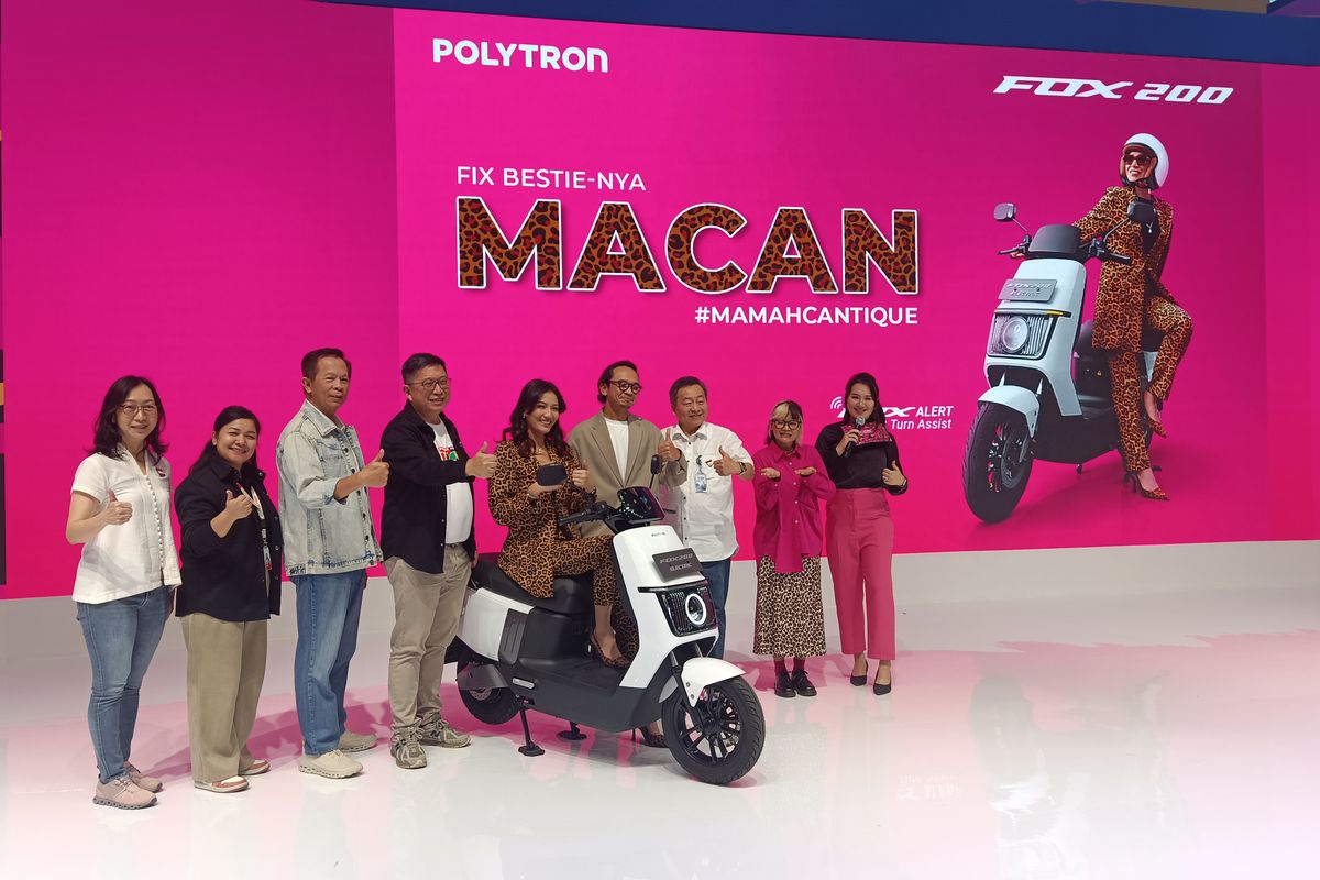 Polytron, motor listrik baru, Polytron Fox 200, Fox 200, Polytron Luncurkan Fox 200, Motor Listrik buat Perempuan