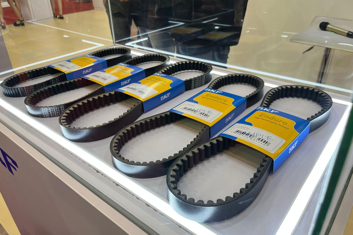 SKF Indonesia, IMOS 2025, CVT belt Kevlar, Bearing motor, Pilihan Bearing dan CVT Belt untuk Motor Harian dan Balap