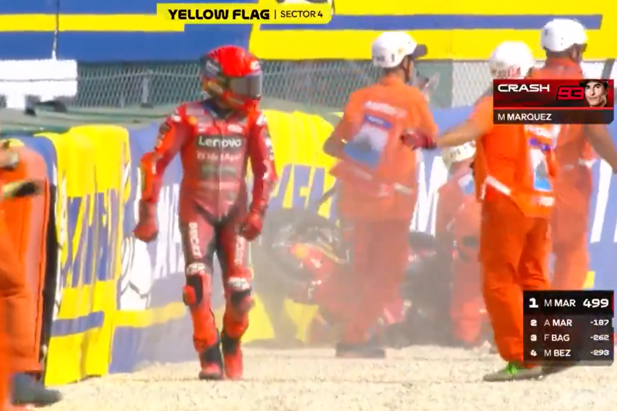 MotoGP, Marc Marquez, San Marino, balap, Sprint Race, Penjelasan Marc Marquez Saat Jatuh di Sprint Race MotoGP San Marino