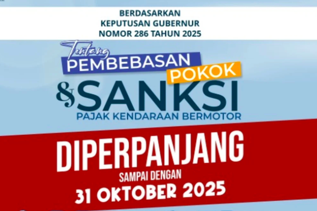 Pemutihan Pajak Kendaraan di Tangerang Raya Berlaku hingga 31 Oktober 2025