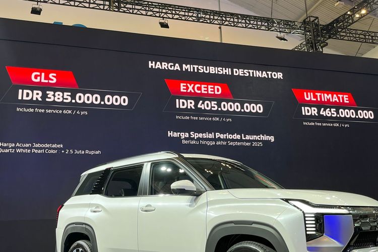 Mitsubishi, Destinator, GIIAS 2025, Harga Mitsubishi Destinator Sementara, Bakal Naik Usai September 2025