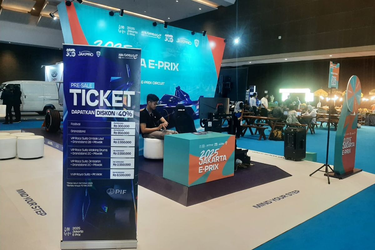 Periklindo Electric Vehicle Show, kendaraan listrik, mobil listrik, PEVS 2025, Bisa Beli Tiket Formula E Jakarta di PEVS 2025, Mulai Rp 300.000