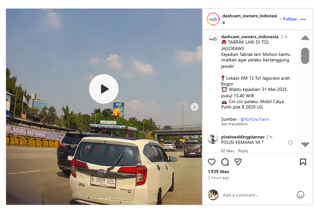 jalan tol, Jasamarga, Jalan Tol, polisi, terobos tol, Jasa Marga dan Polisi Cari Pelaku Tabrak Lari dan Penerobos Gerbang Tol Jagorawi