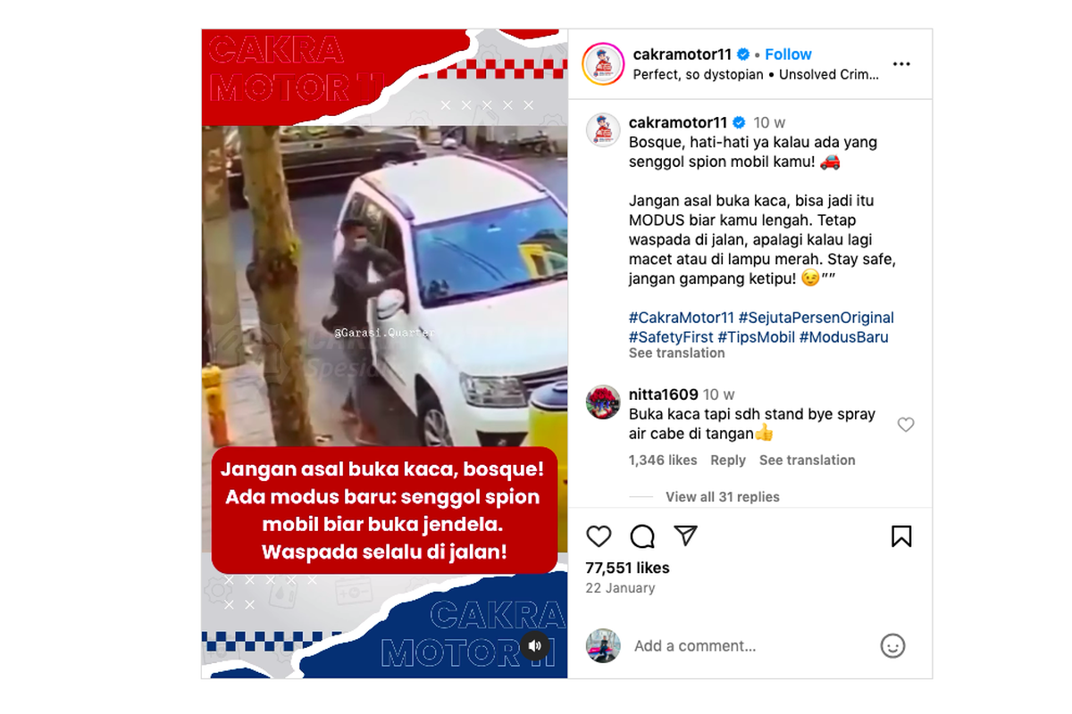 Kejahatan, modus kejahatan, spion mobil, mobil, kejahatan, Modus Kejahatan, kaca spion, Modus Senggol Spion Sudah Lama, tapi Tetap Banyak Korban