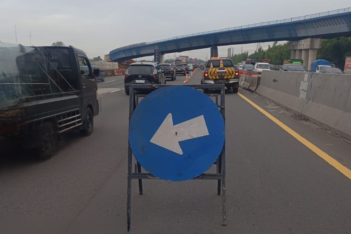 rekayasa lalu lintas, pembongkaran, Merak, Jasa Marga, Tol Jakarta-Tangerang, Awas, Ada Rekayasa Buka Tutup Jalur di Tol Jakarta-Tangerang Malam Ini