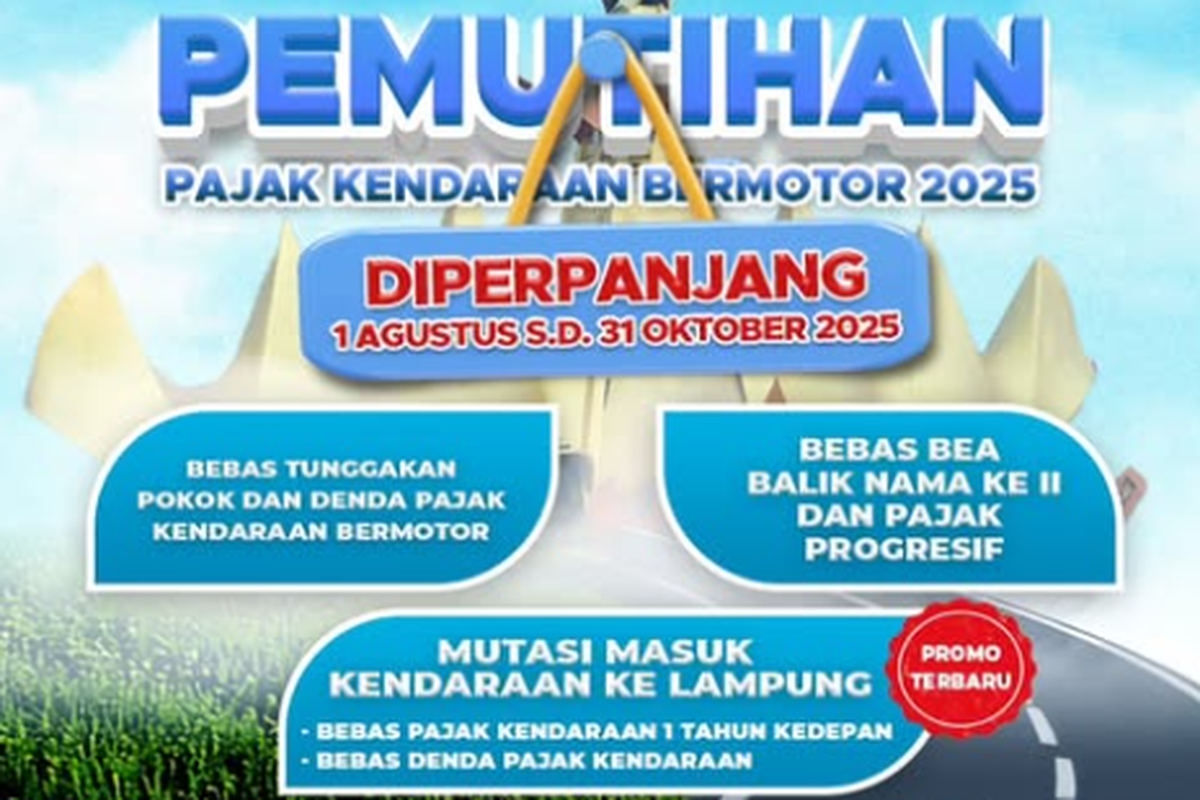 pajak kendaraan, Pajak Kendaraan, pemutihan denda pajak kendaraan, pemutihan pajak kendaraan, pemutihan pajak kendaraan di lampung, Pemutihan Pajak Kendaraan di Lampung Diperpanjang