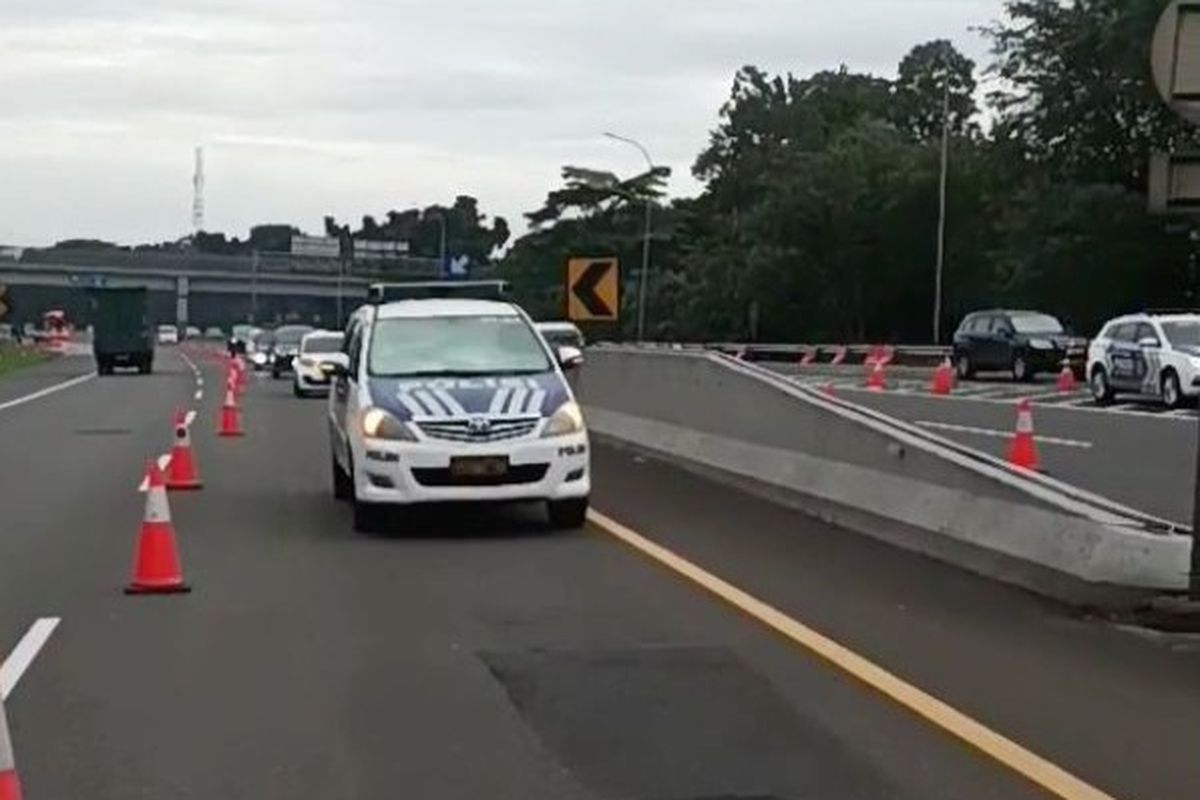 lalu lintas, Tol Jagorawi, contraflow, Lalu Lintas, Antisipasi Kepadatan, Contraflow Berlaku di Tol Jagorawi Arah Puncak