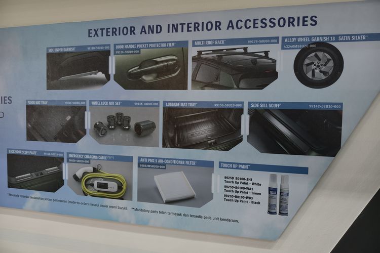 Lihat Aksesoris Suzuki eVitara di IIMS 2026, mulai Rp 900.000
