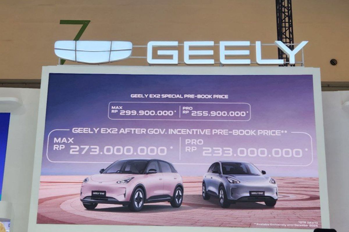 Geely Umumkan Harga EX2 Max dan EX2 Pro di GJAW 2025