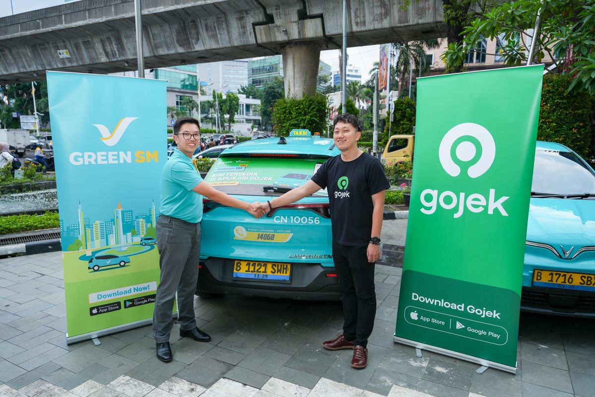Green SM, taksi listrik, Gojek, GoGreen SM, green SM, Xanh SM, Taksi Listrik Green SM Sudah Bisa Dipesan Lewat Aplikasi Gojek