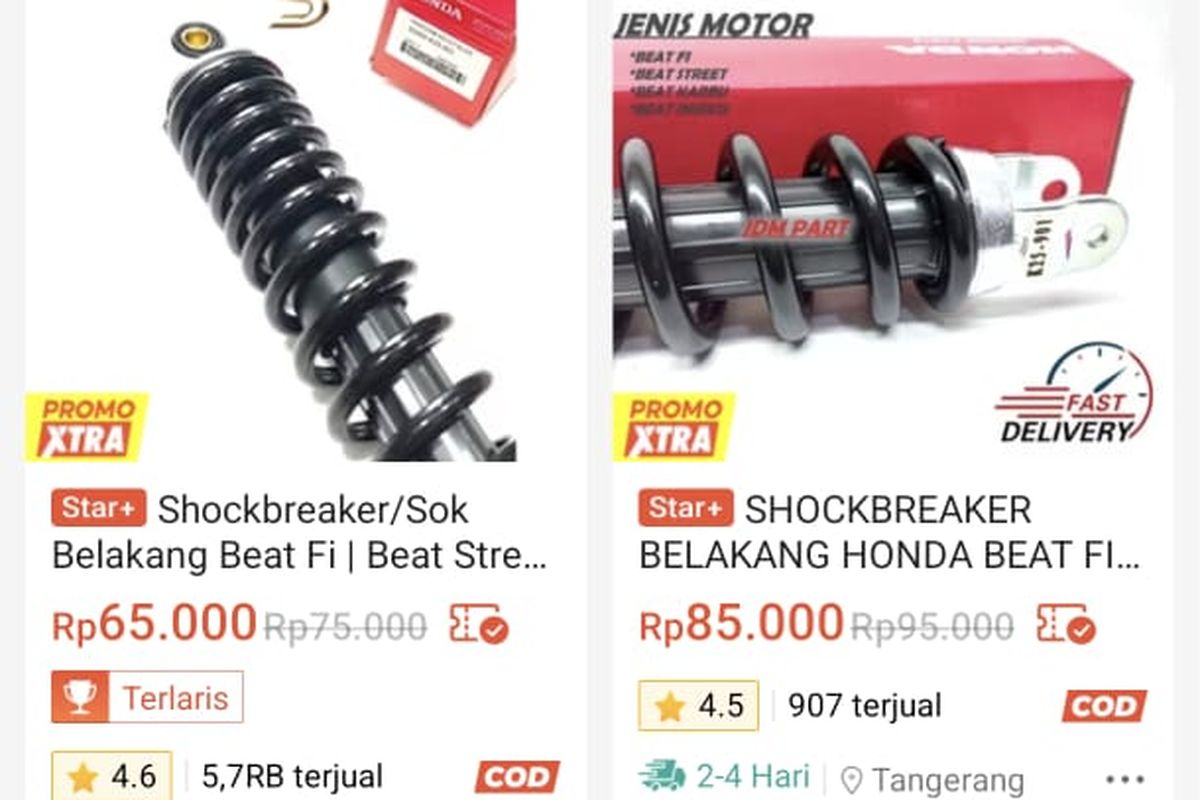 shock absorber murah, Shock absorber murah, Shock absorber murah di Shopee, Shock motor murah, Fenomena Shock Absorber Motor Dijual Murah di Lapak Online