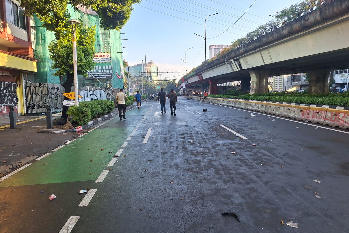 Lalu Lintas, aksi unjuk rasa, demo, kondisi lalu lintas, arus lalu lintas, Hindari Titik Jalan Potensi Rusuh Imbas Aksi Unjuk Rasa