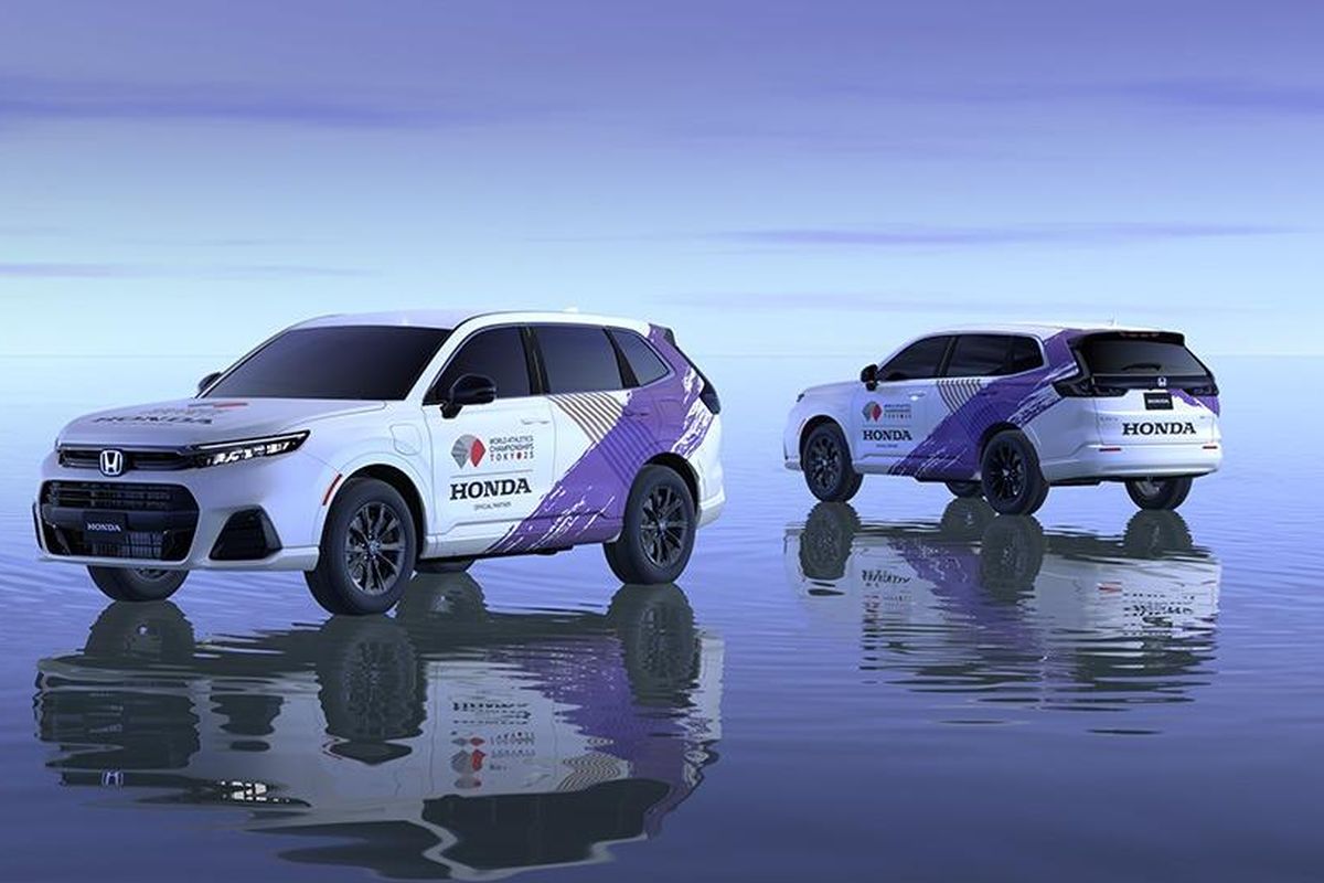 Honda, Honda CR-V, honda cr-v fcev, Honda CR-V e:FCEV Jadi Mobil Resmi IAAF World Championships Tokyo 2025