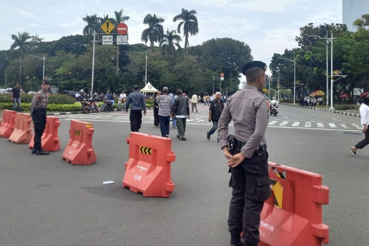 Hari Bhayangkara, Monas, Korlantas Polri, pengalihan arus lalu lintas, Polda Metro Jaya, korlantas polri, Peringatan Hari Bhayangkara di Monas, Cek Pengalihan Arus Lalu Lintas