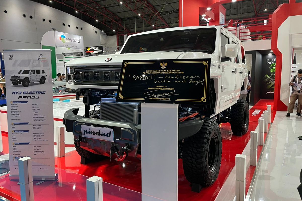 Pindad, Pandu, BRIN, mobil listrik, pandu, MV3 EV, BRIN Buka Peluang Pengembangan MV3-EV Pandu