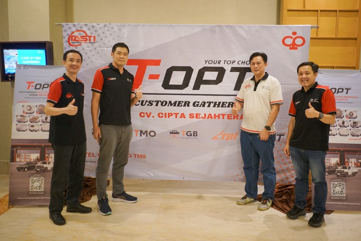 Respons Positif, T-OPT Perluas Pilihan Suku Cadang Toyota