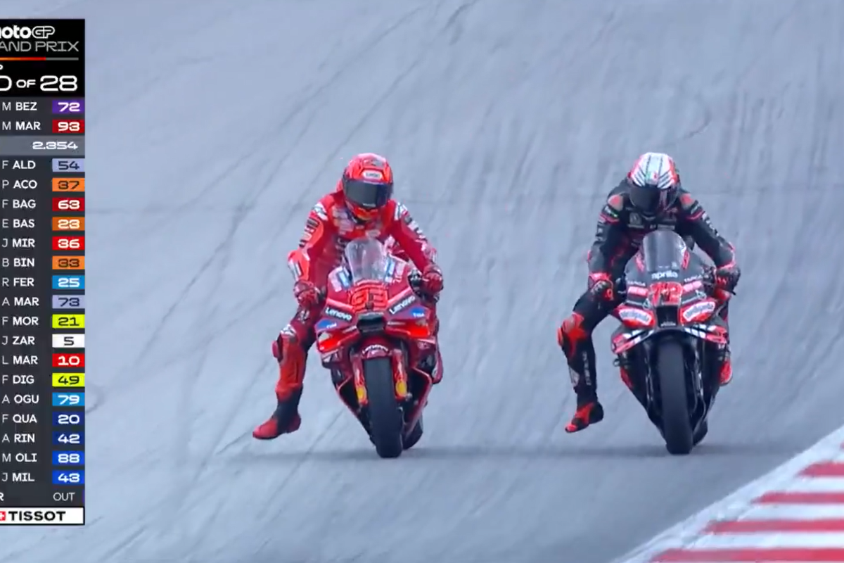 Marc Marquez, balap motor, MotoGP San Marino, jadwal MotoGP San Marino, Marco Bezzecchi, Jadwal MotoGP San Marino 2025, Persaingan Marc dan Bezzecchi