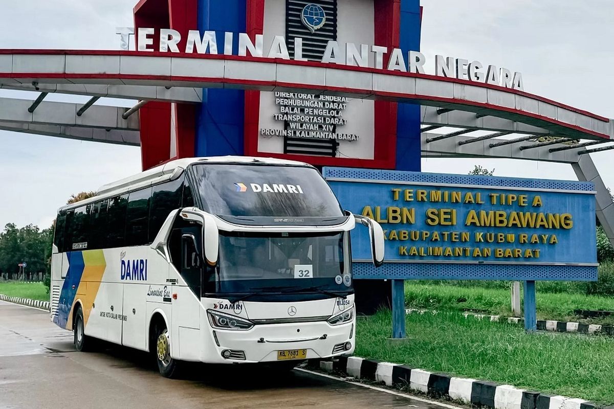 DAMRI, Pontianak, Kuching, luar negeri, Bus DAMRI, pontianak, damri ke malaysia, Jalan-jalan ke Malaysia Bisa Naik Bus DAMRI, Tarif Hanya Rp 275.000