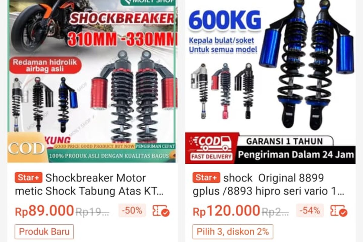 Shock tabung fantasi, tampilan motor, performa motor, shock tabung fantasi, harga shock, Fenomena Modifikasi Motor Pakai Shock Tabung Fantasi