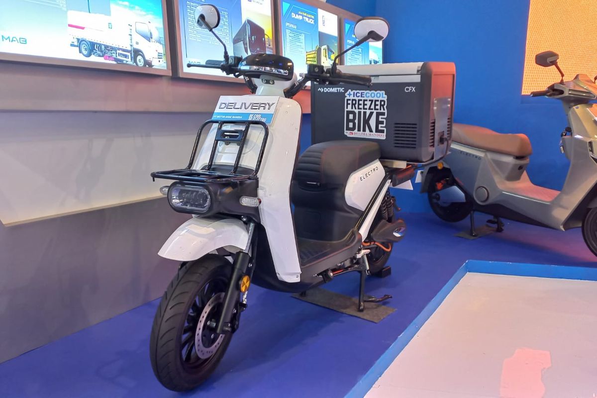 motor listrik, logistik, Electro Delivery, Motor listrik, Motor Listrik, ramah lingkungan, Peluncuran Motor Listrik Electro Delivery dengan Lemari Pendingin