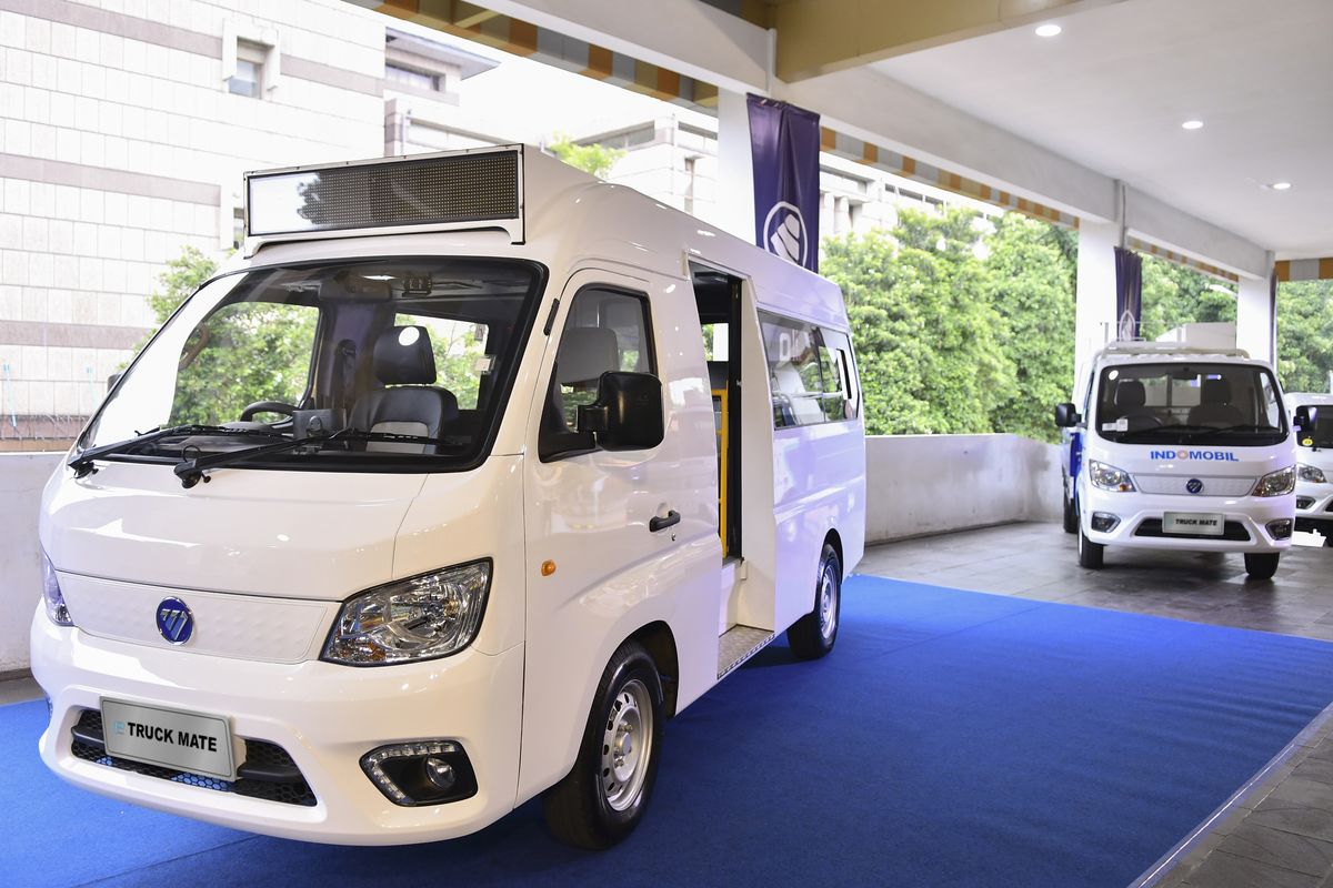 Indomobil, listrik, Mikrotrans, kendaraan listrik, mikrotrans, Foton eTruckmate Mulai Jalani Uji Coba Mikrotrans Listrik