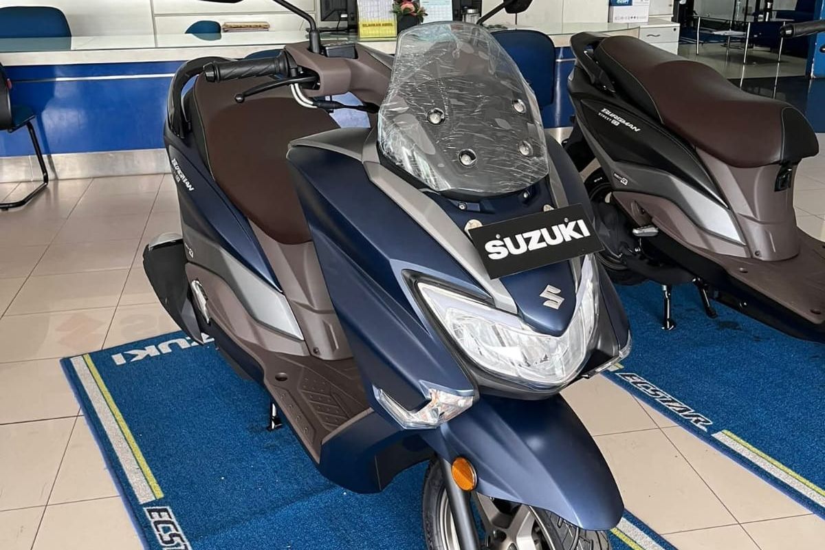 produksi lokal, Suzuki Burgman Street, warna Stellar Blue, Teuku Agha, Suzuki Burgman Street 125EX Mulai Dirakit Lokal di Indonesia