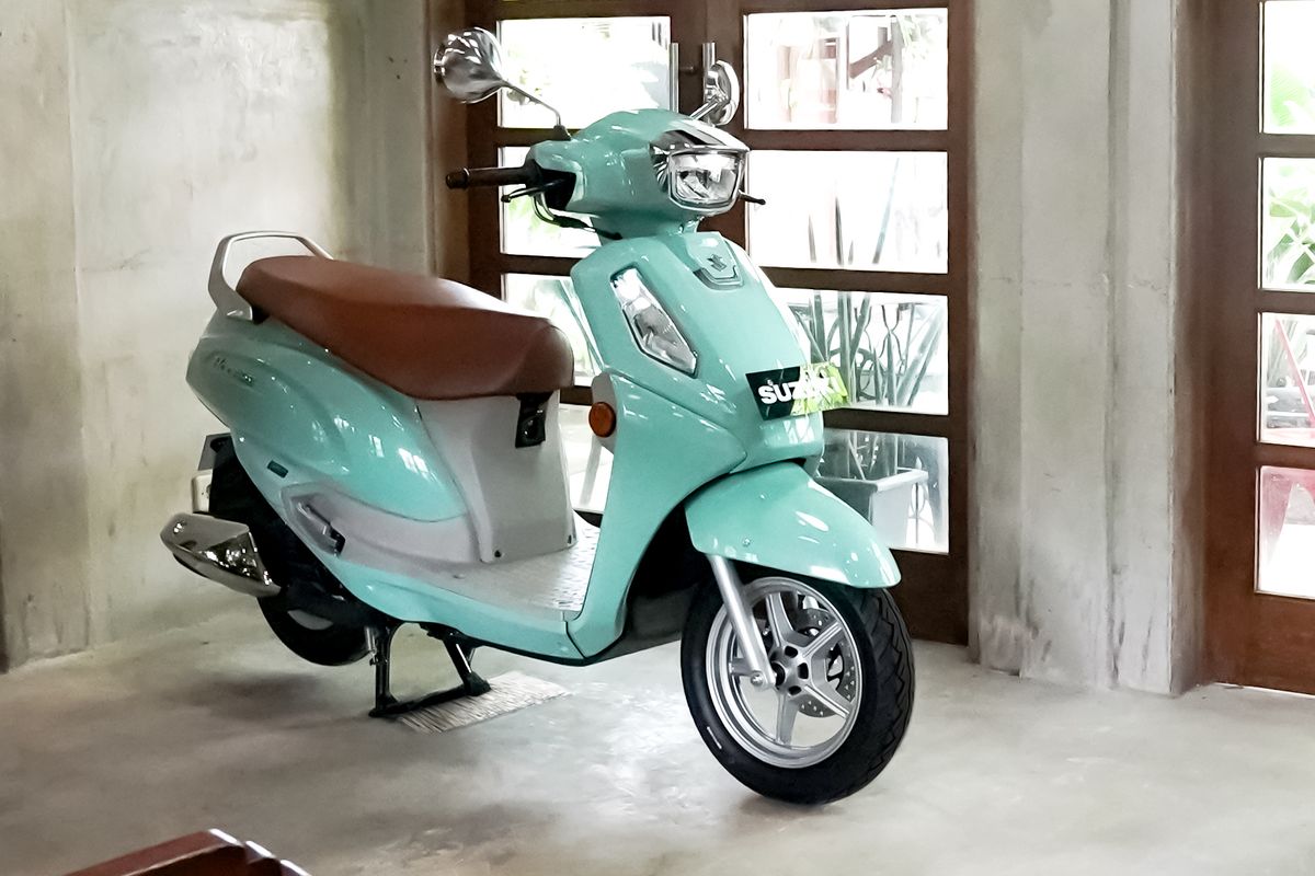 Skutik, Suzuki, mesin, Suzuki Access 125, retro modern, IMOS 2024, Intip Modal Suzuki Access 125 Bersaing di Indonesia (Video)