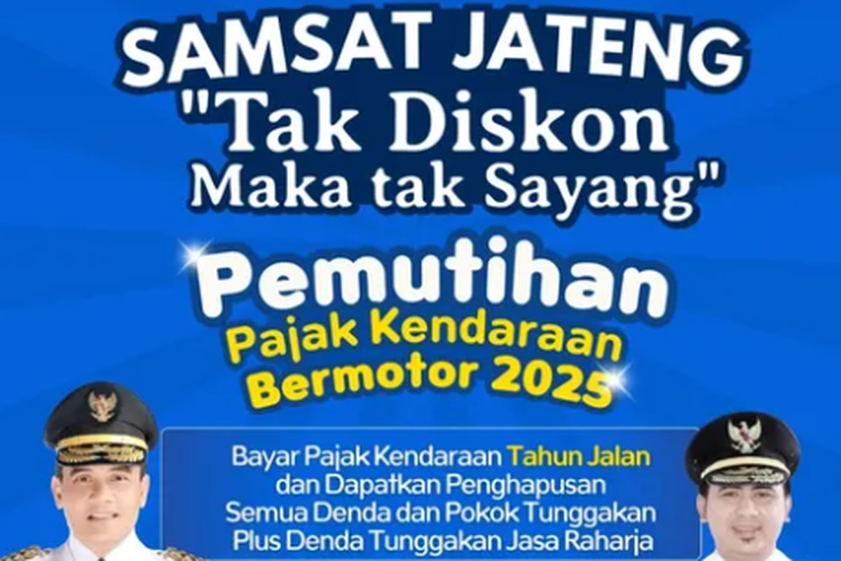 pemutihan pajak kendaraan, cek pajak kendaraan, Pemutihan pajak kendaraan, pemutihan pajak kendaraan jateng, Pemutihan Pajak Kendaraan di Jawa Tengah Segera Berakhir