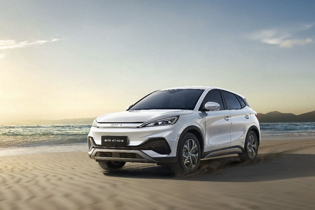 mobil listrik, BYD Atto 3, Atto 3, BYD Indonesia, BYD Rilis Varian Murah Atto 3, Harga Rp 390 Juta