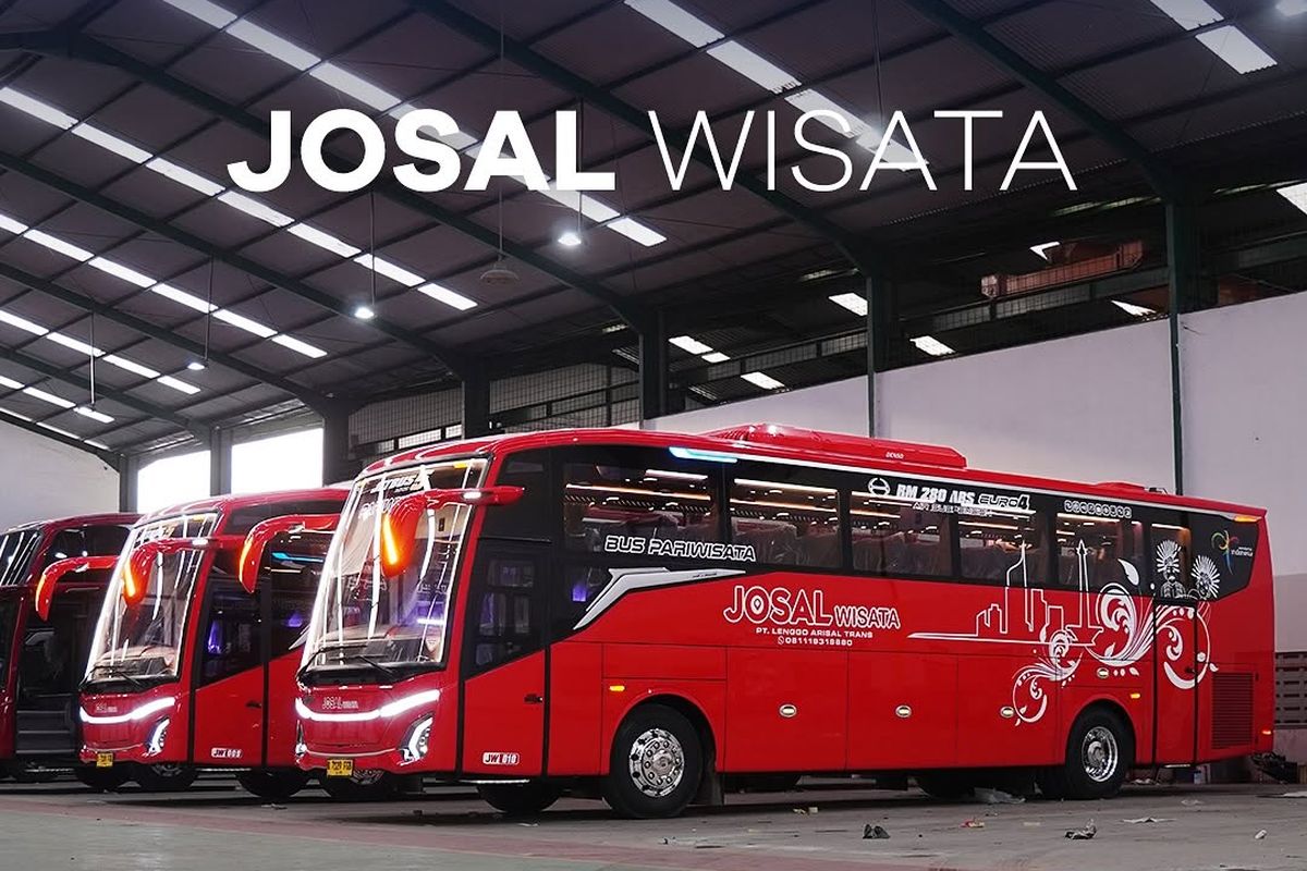 bus pariwisata, bus baru, bodi bus, kabin bus, PO Josal, PO Josal Luncurkan Bus Pariwisata Baru, Ada Toilet dan Smoking Area