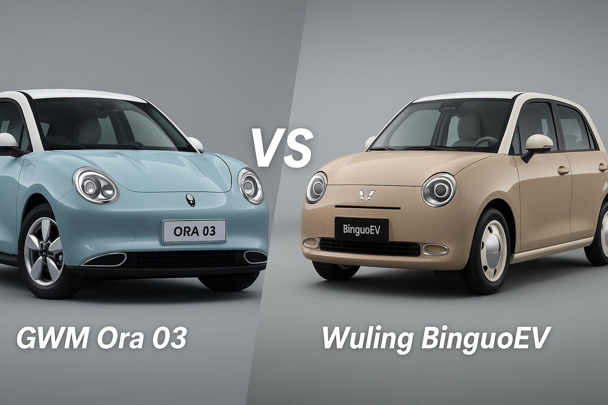mobil listrik, retro, GWM Ora 03, Retro, Komparasi, wuling binguoEV, GWM Ora 03 dan Wuling Binguo EV, Duel Mobil Listrik Bergaya Retro