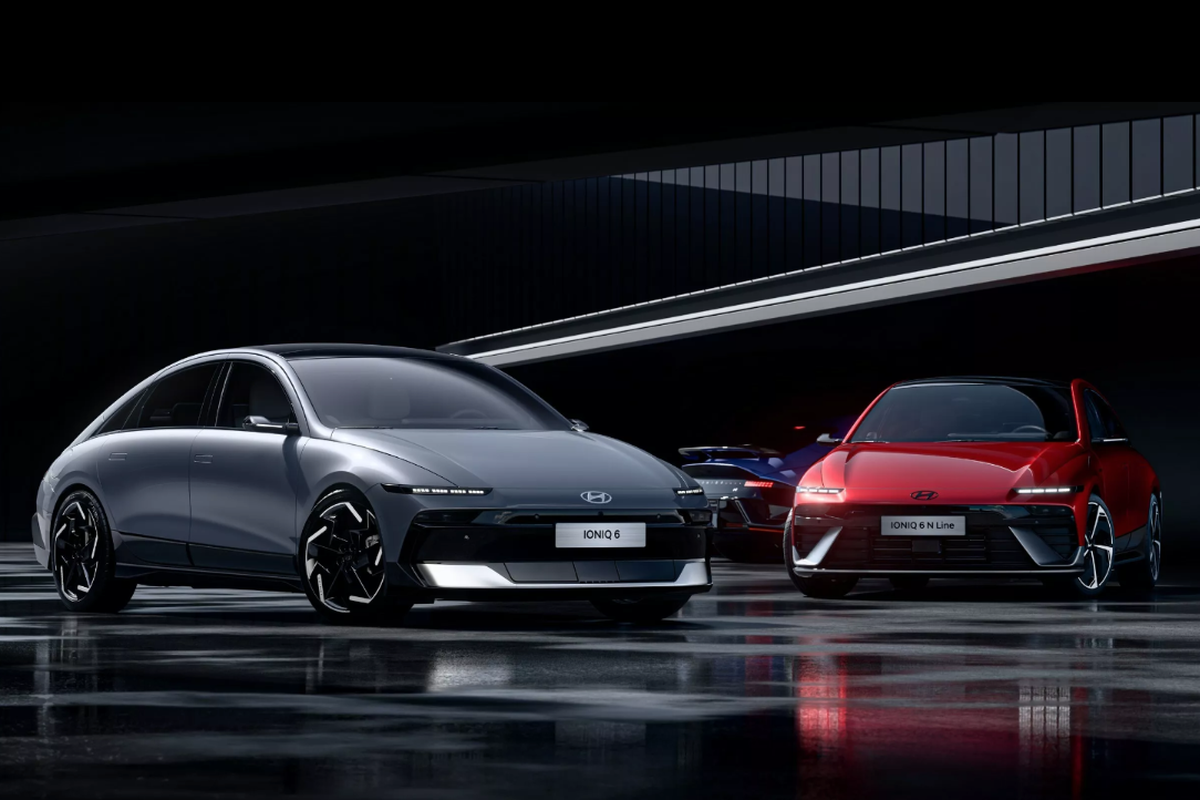 Hyundai, mobil, Mobil, mobil listrik, Hyundai Ioniq 6, ioniq 6 facelift, Hyundai Pamer Ioniq 6 Facelift, Tampil Lebih Agresif