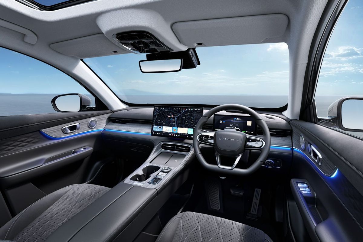 Tiggo 8 CSH, kabin, Interior, fitur, Fitur, interior, Senggol Innova Hybrid, Intip Interior Tiggo 8 CSH Sebelum Meluncur