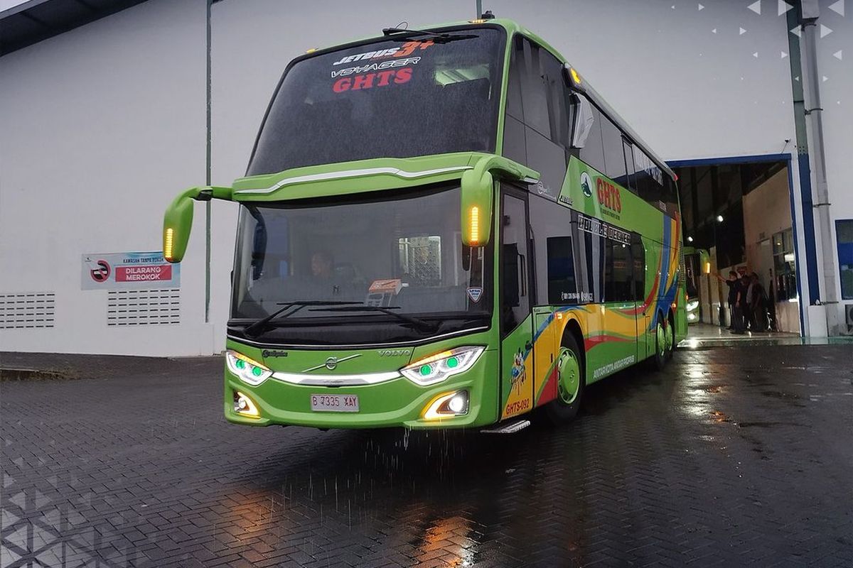 bus AKAP, PO GHTS, PO Gunung Harta Transport Solutions, rute bus, PO Gunung Harta Buka Rute Bogor - Bondowoso Pakai Bus Tingkat