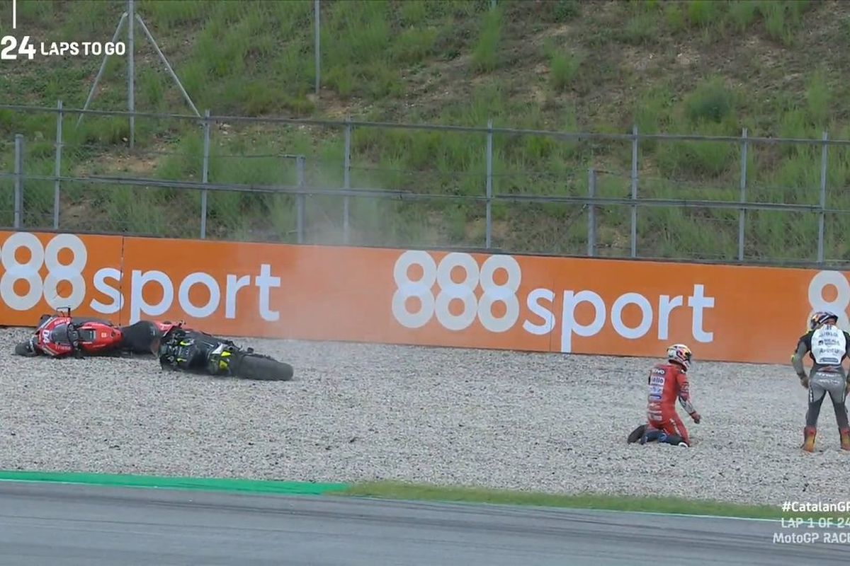 Daftar Pebalap Paling Sering Jatuh di MotoGP 2025, Marquez Masih Wajar