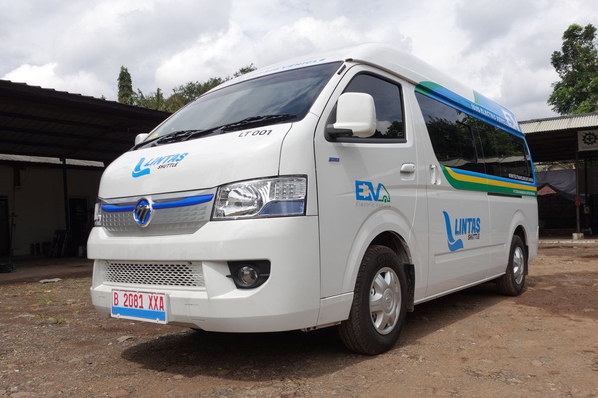 shuttle, Lintas, Shuttle, mobil listrik, Foton eView, Lintas Shuttle, lintas, Lintas Shuttle Gunakan Mobil Listrik Foton eView di Bandung