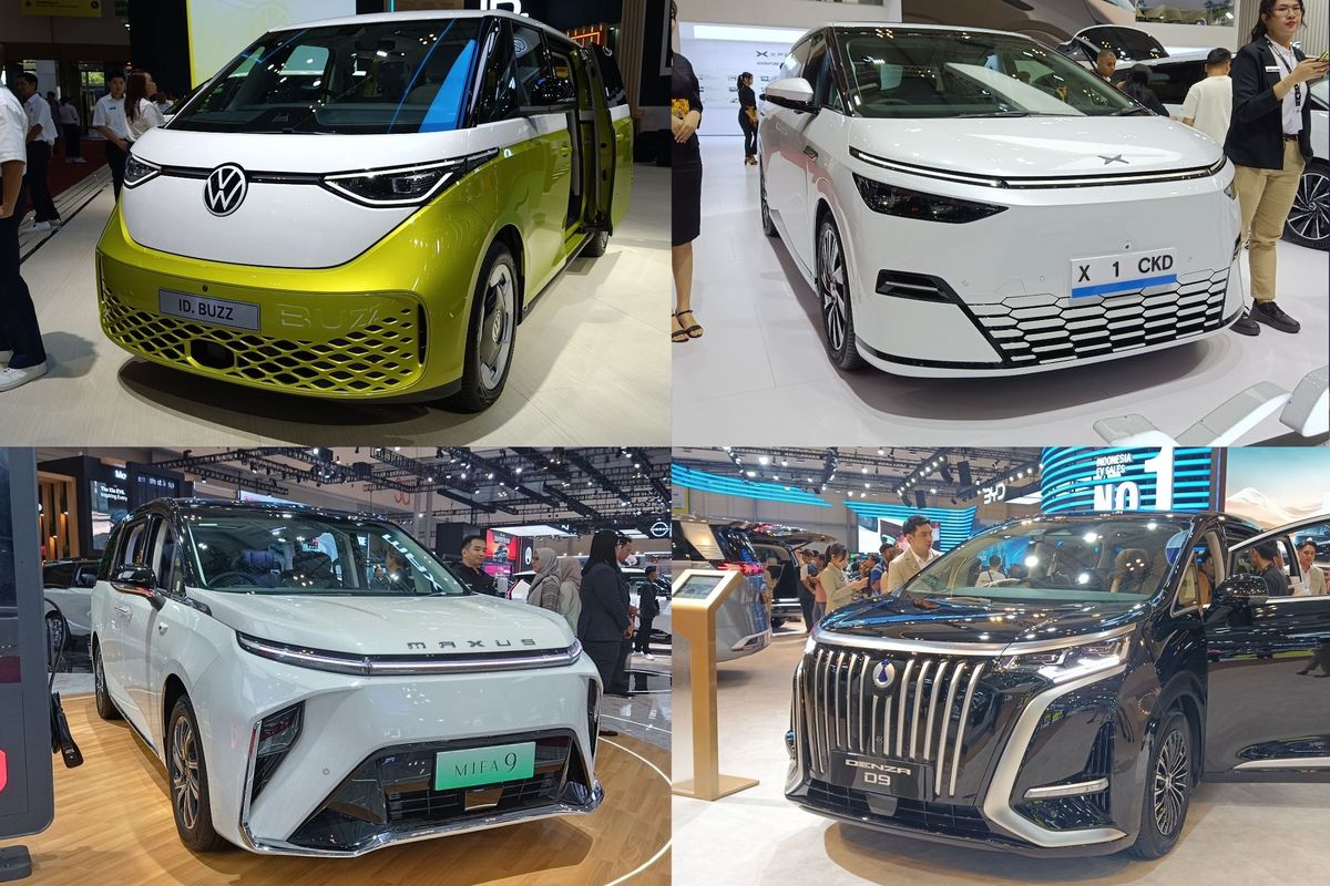 MPV listrik, MPV listrik mewah, VW ID. Buzz, Xpeng X9, Maxus Mifa 9, MPV mewah, MPV Listrik, MPV Listrik mewah, Adu Harga MPV Listrik Mewah di GIIAS 2025, Mana yang Paling Murah?