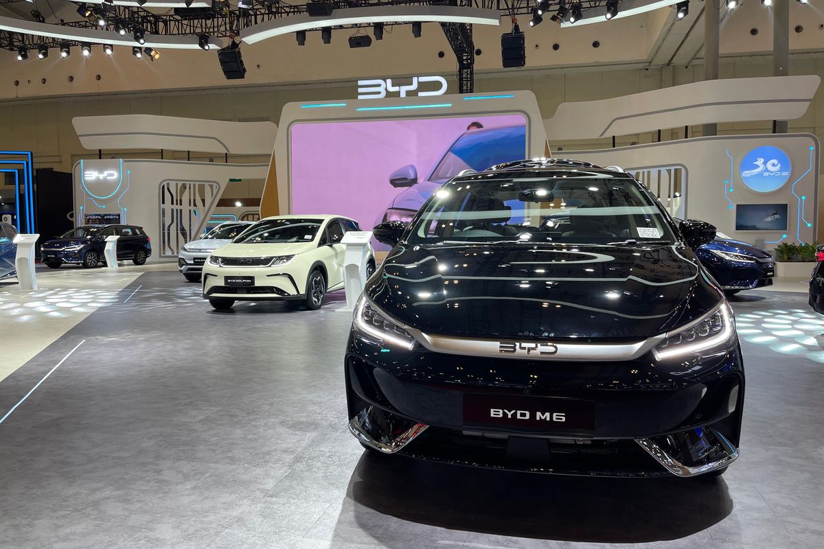 BYD Indonesia, GIIAS 2025, otomotif, mobil listrik, kendaraan bermotor, BYD Atto 1, BYD Siapkan Area Test Drive Khusus di GIIAS 2025