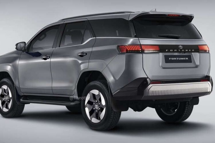 Rendering Wajah dan Desain Toyota Fortuner 2026