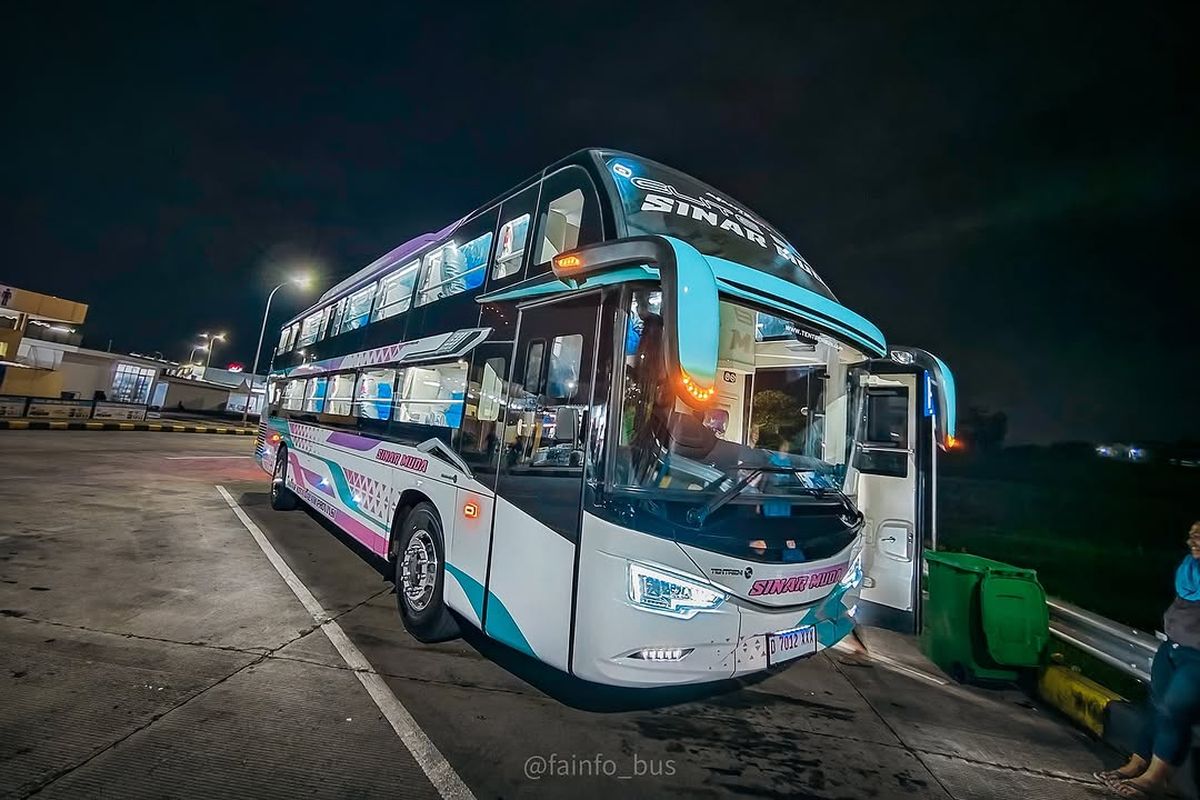 truk, Mudik Lebaran, mudik, Lebaran 2025, Bus Lebaran, Kebiasaan Buruk Bus Saat Mudik Lebaran, Jajah Lajur Kanan