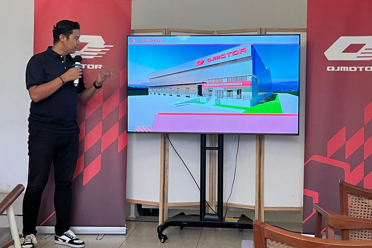 produksi kendaraan, QJMotor, pabrik Cikarang, investasi 10 juta dolar, QJMotor Investasi Rp 165 Miliar untuk Produksi Motor di Cikarang