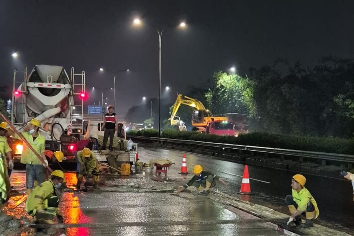 Tol JORR, rekayasa lalu lintas, perbaikan jalan tol, pengalihan arus, Rekonstruksi Jalan Tol, Waspada Macet, Ada Perbaikan Tol JORR sampai Minggu Besok