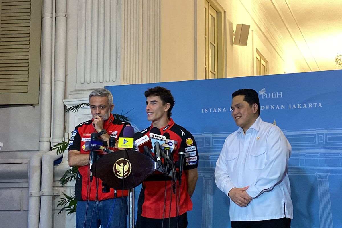 otomotif, MotoGP, Marc Marquez, erick thohir, motogp 2025, Presiden Prabowo, Tiba di Indonesia, Marc Marquez Langsung ke Istana Negara