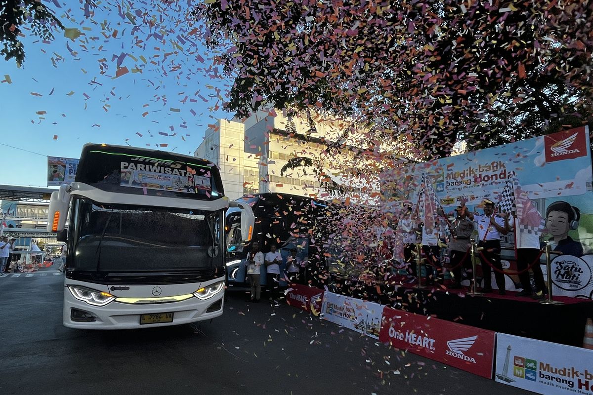 Ribuan Pengguna Motor Honda Berangkat Mudik Bareng 2026