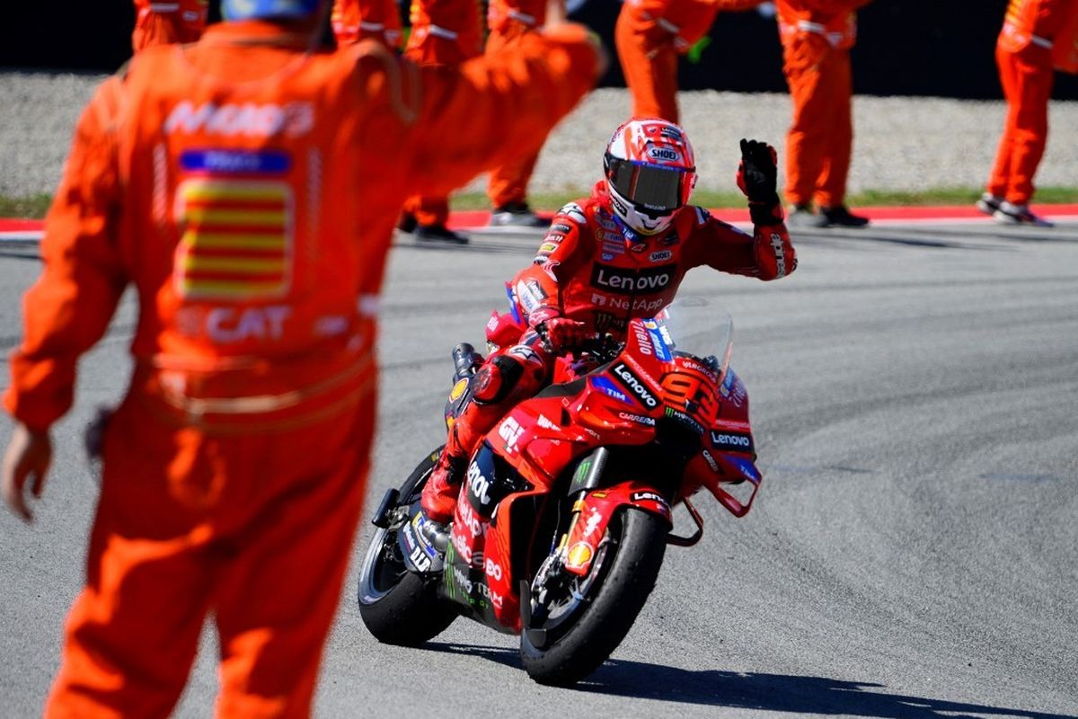 MotoGP, Marc Marquez, juara dunia, balap motor, balap, Menang di MotoGP San Marino, Marc Márquez Dekati Gelar Dunia ke-9