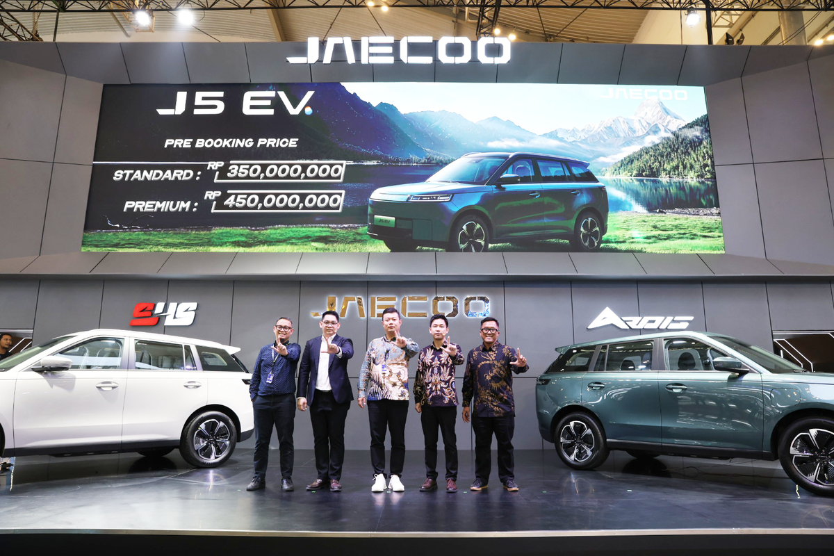 Jaecoo J5 EV, GIIAS 2025, Max Zhou, SUV listrik, JAECOO J5 EV, Jaecoo J5 EV Resmi Diluncurkan di GIIAS 2025