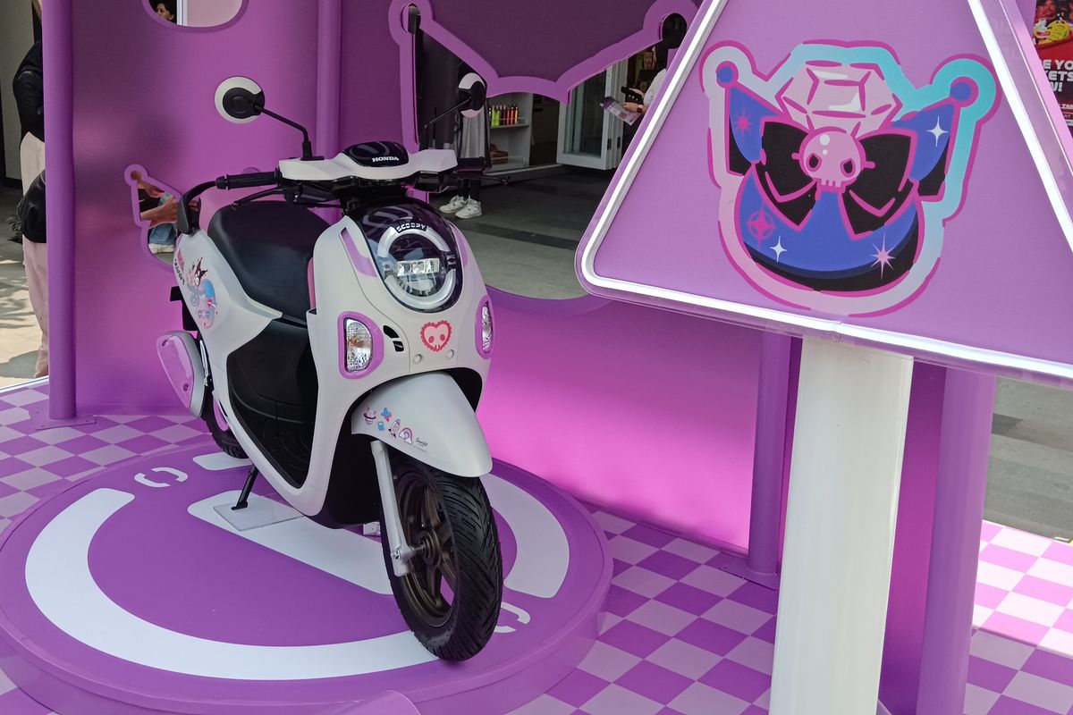 Skutik, Honda Scoopy, Scoopy, Scoopy Kuromi, Honda Scoopy Kuromi Meluncur, Dijual Terbatas