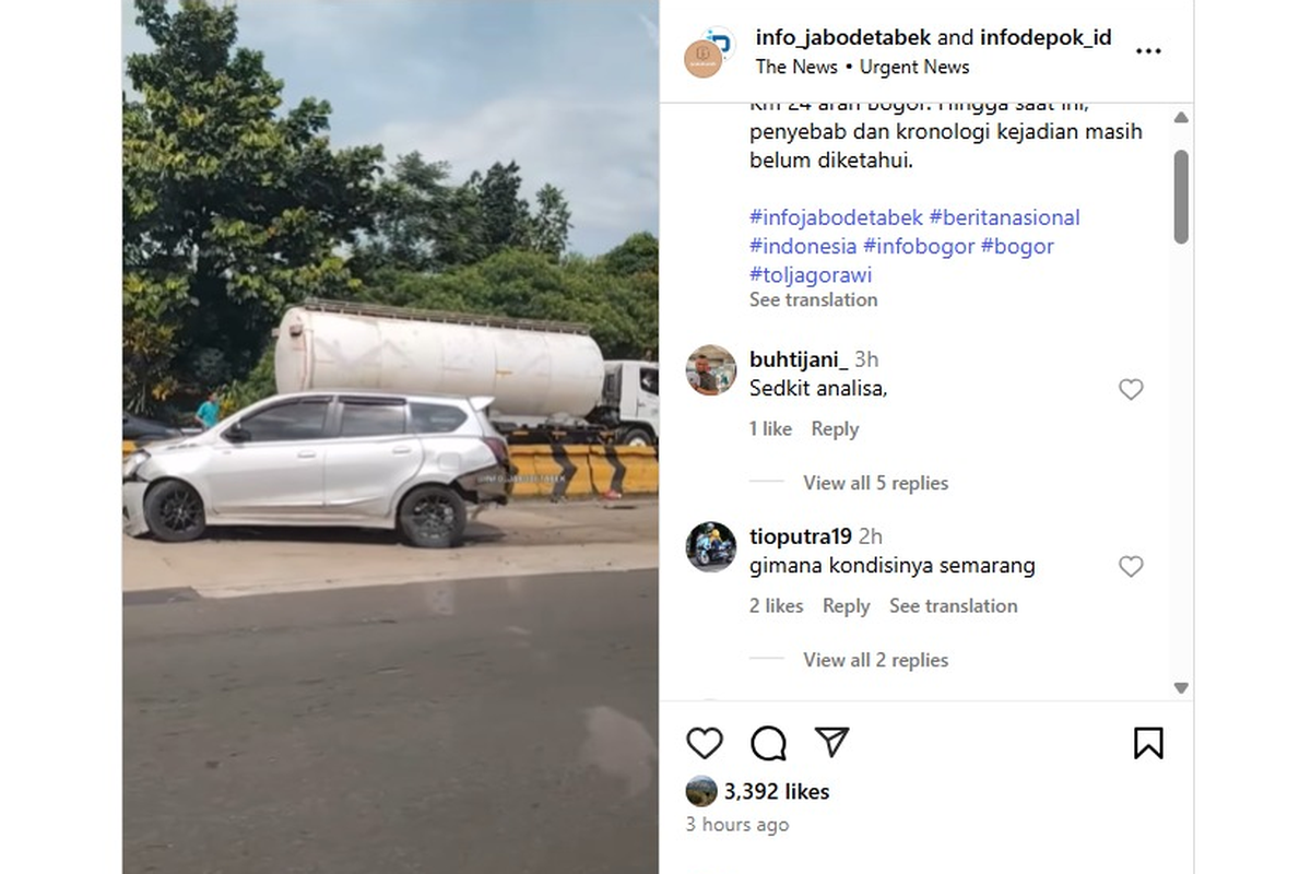 kecelakaan, Tol Jagorawi, Jasamarga, jaga jarak, mobil mogok, Belajar dari Kecelakaan Tol Jagorawi, Perilaku Pindah-pindah Lajur