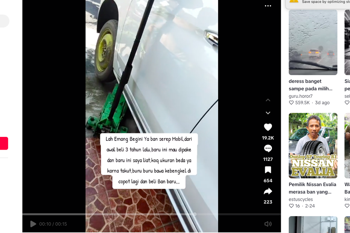 ban cadangan, ban serep, mobil, Ban mobil, Ban cadangan, Video Viral Pemilik Mobil Bingung Ban Serep Beda dengan Ban Utama